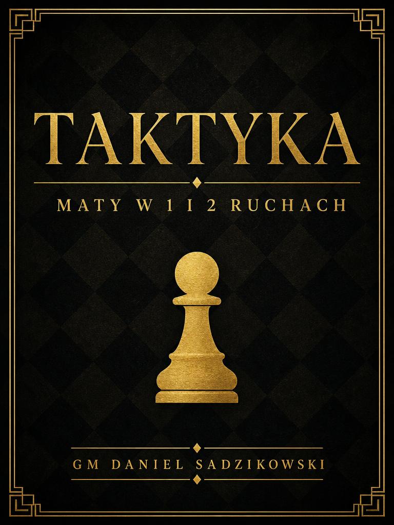 Okładka ebooka Taktyka — Maty w 1 i 2 ruchach — GM Daniel Sadzikowski